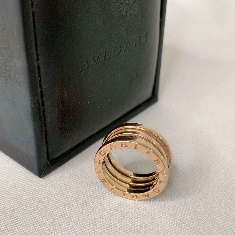 BVLGARI B.ZERO1玫瑰金三環戒指-5