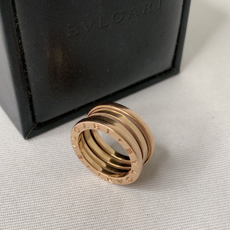 BVLGARI B.ZERO1玫瑰金三環戒指-7