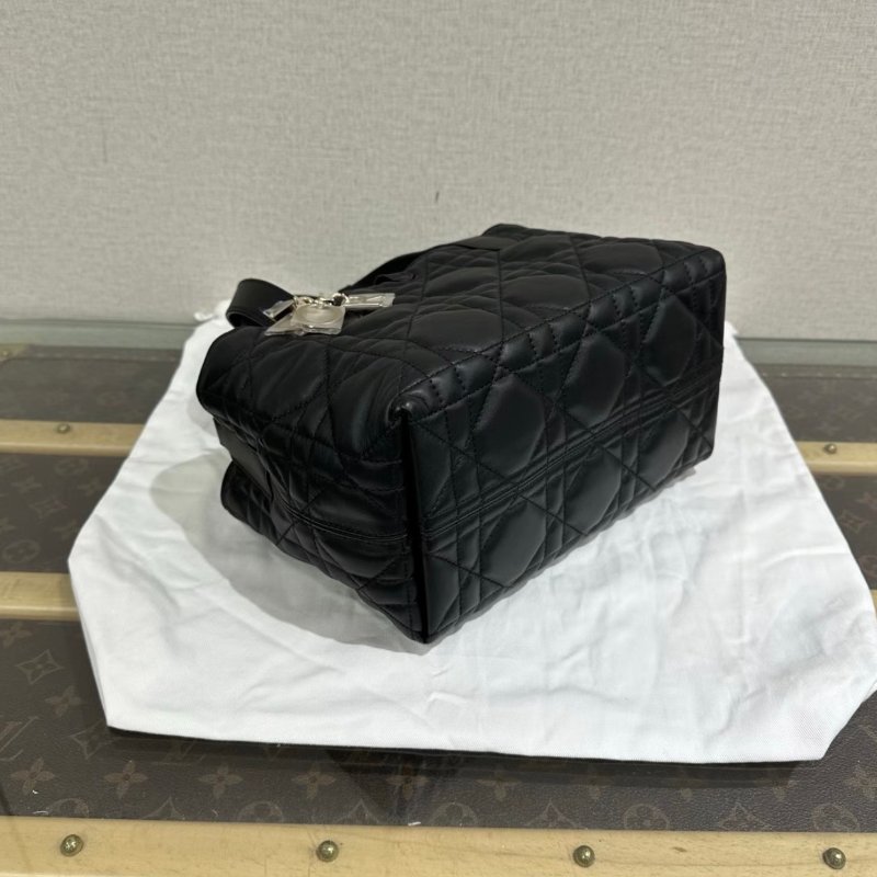 DIOR 黑金toujours藤格紋小號手提子母托特包23*15.5*12 全新閒置配件盒子塵袋-2