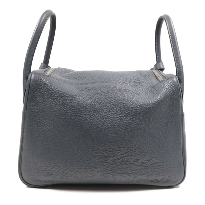 HERMES Clemence皮革Lindy 30銀扣手挽肩背兩用袋-1