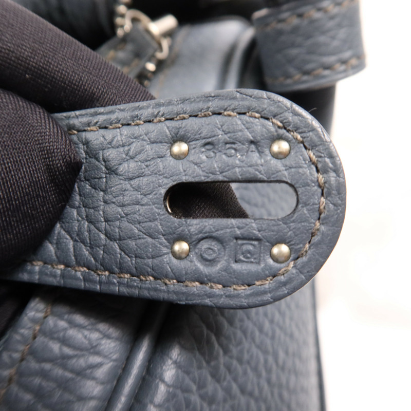 HERMES Clemence皮革Lindy 30銀扣手挽肩背兩用袋-9