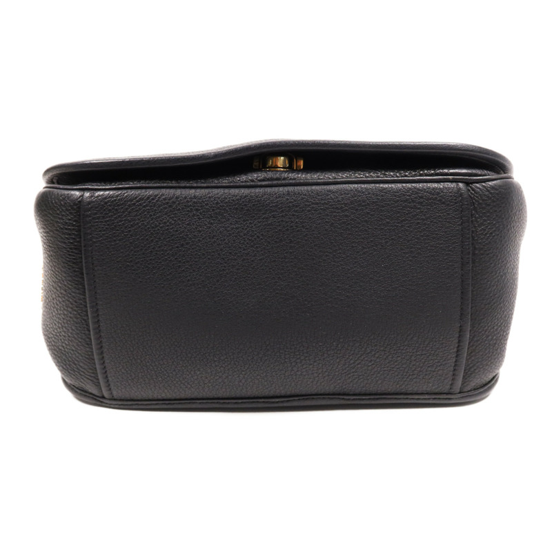 PRADA 牛皮皮革Shoulder Bag金扣肩背袋-5