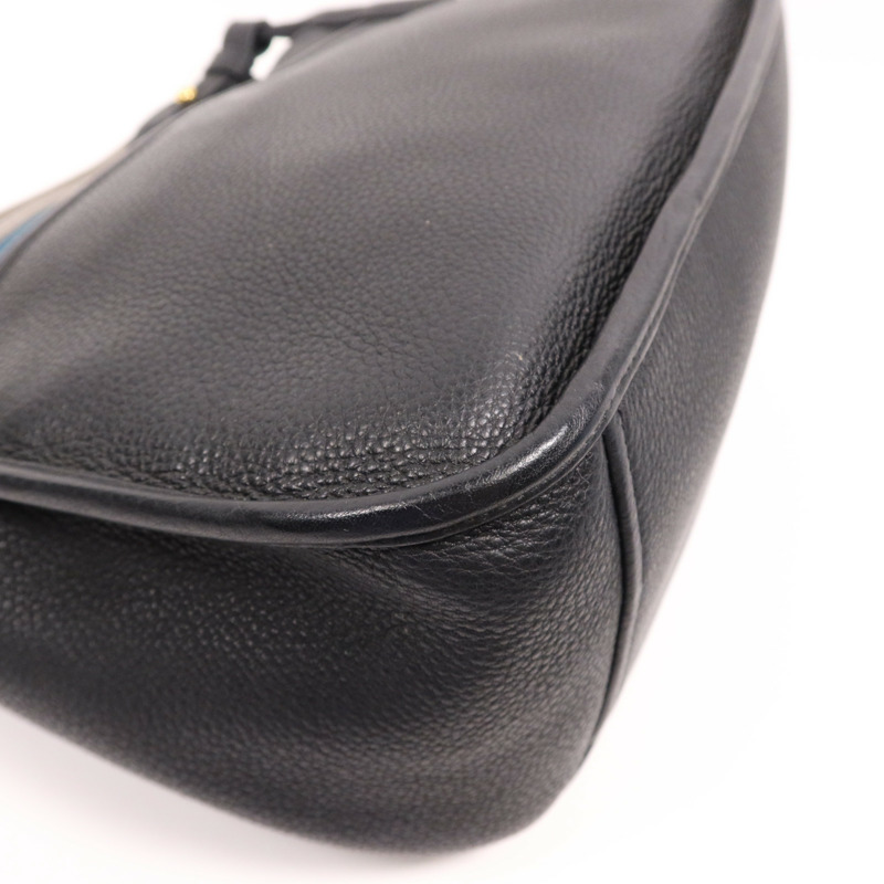 PRADA 牛皮皮革Shoulder Bag金扣肩背袋-9