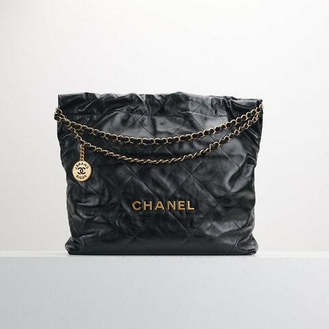 二手Chanel 22bag 中號黑金