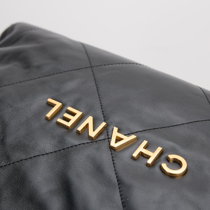 二手Chanel 22bag 中號黑金-2