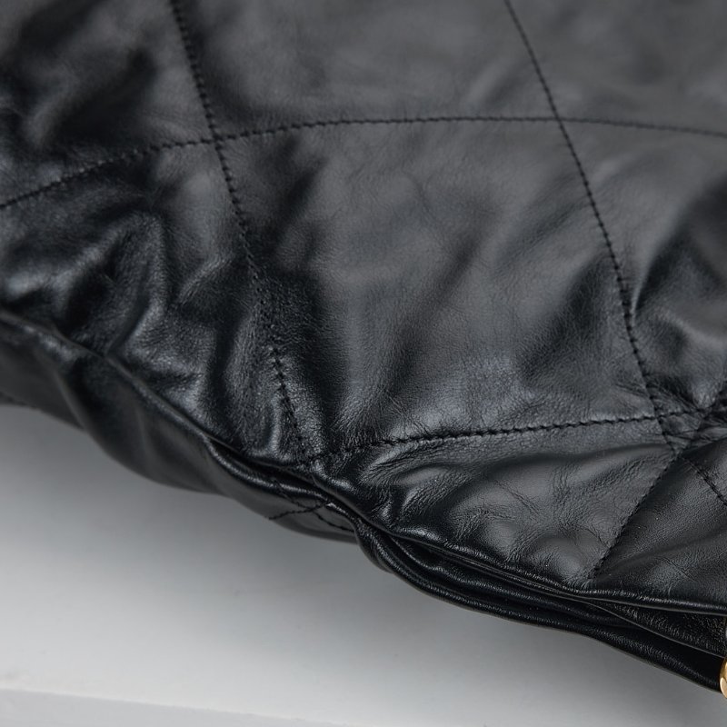 二手Chanel 22bag 中號黑金-10