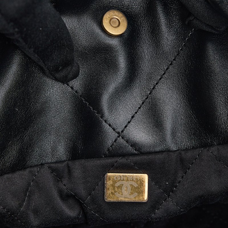 二手Chanel 22bag 中號黑金-22