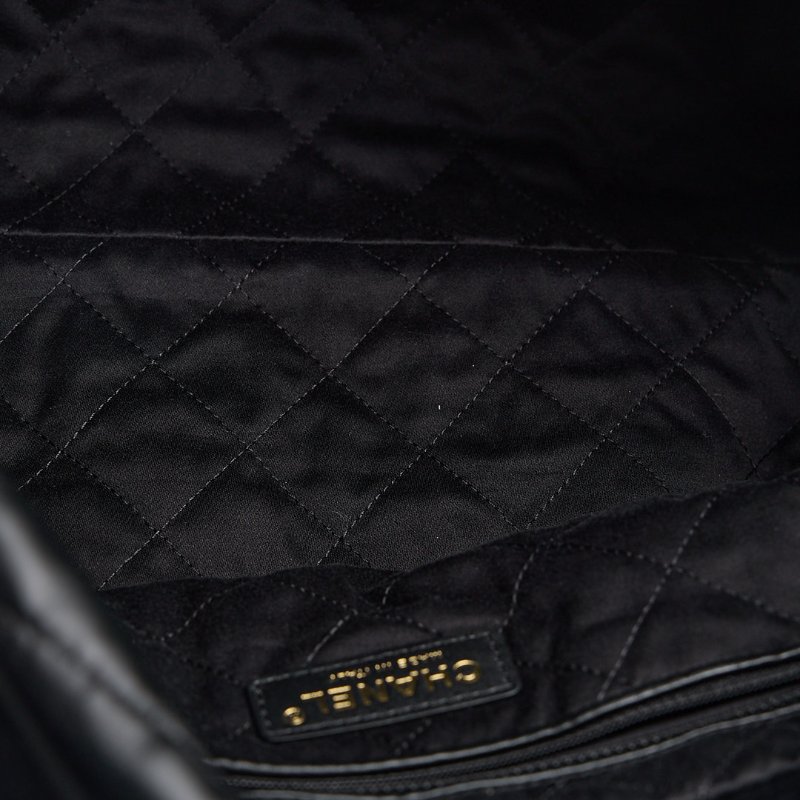 二手Chanel 22bag 中號黑金-24