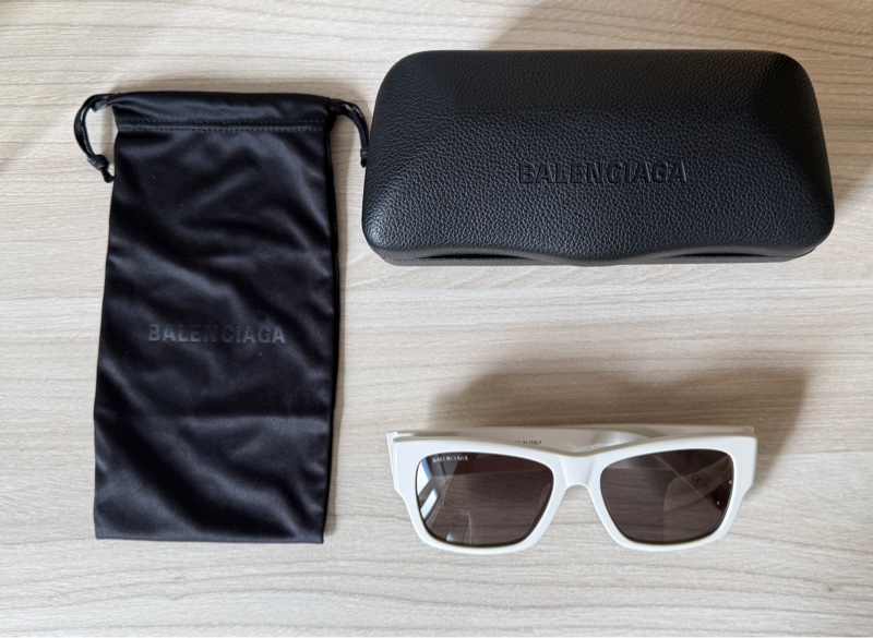Balenciaga BB0262SA Asian Fit 003 白色太陽眼鏡-6