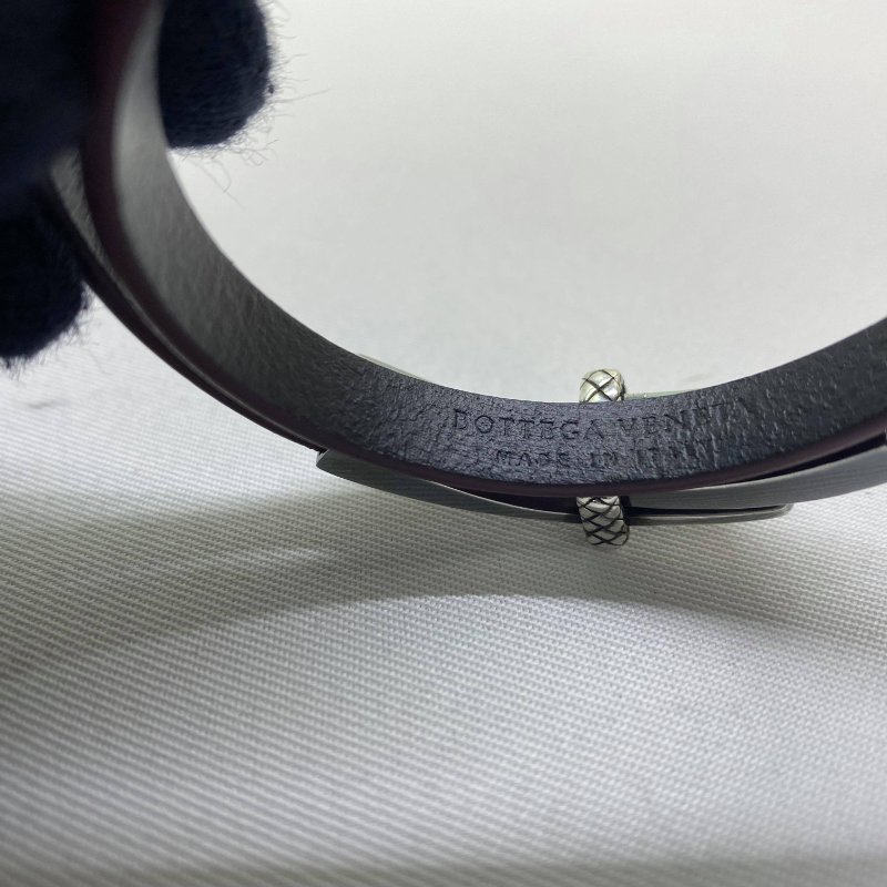BV 925銀飾琺瑯皮革手環-7