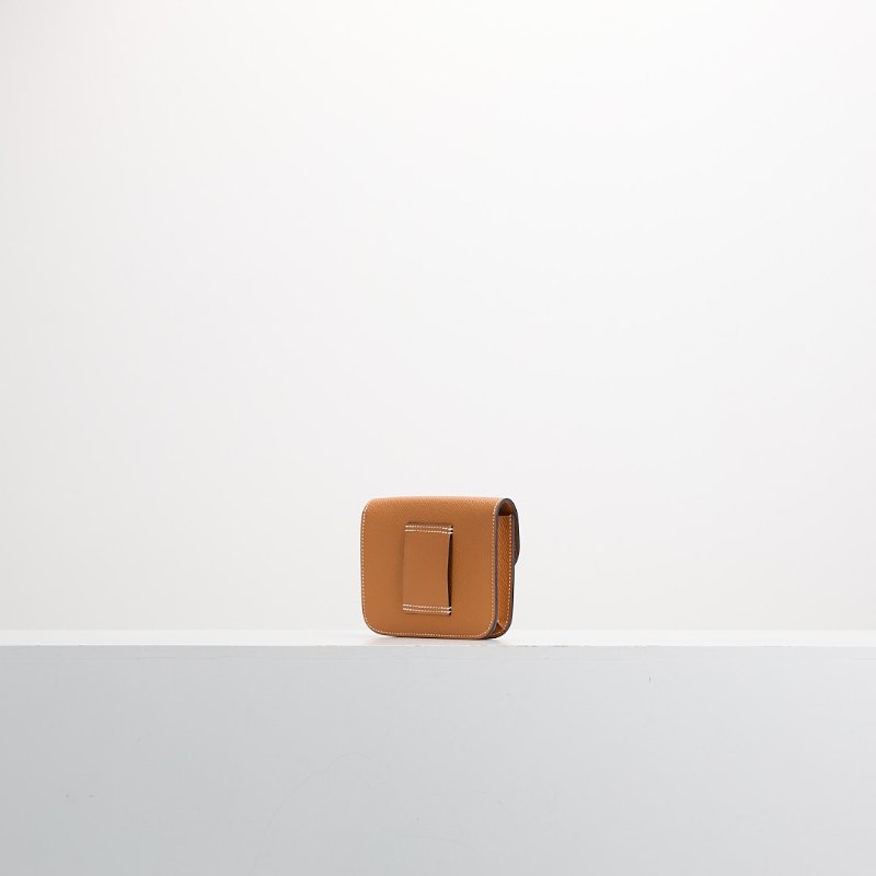 二手Hermès constance slim 錢包/太妃金-2