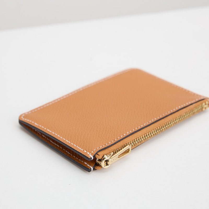 二手Hermès constance slim 錢包/太妃金-15