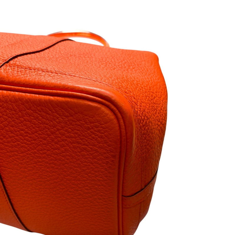 Hermes Hermès 女士 Garden Party PM Stebble Orange Poppy A Stamped 托特包-16