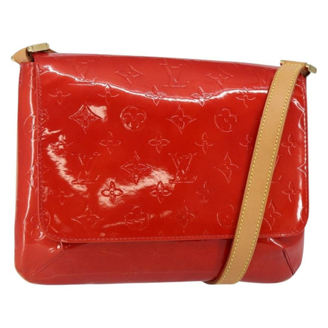路易威登 Monogram Vernis Thompson Street 包紅色 M91094 LV 正品 hk3043