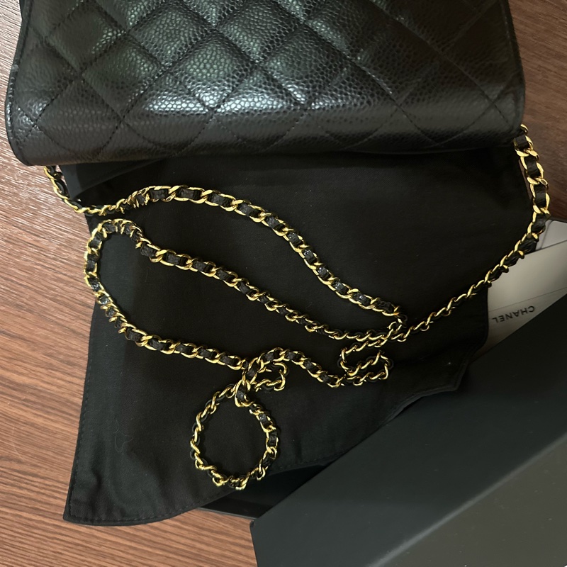 Chanel woc荔枝牛皮金鍊-10