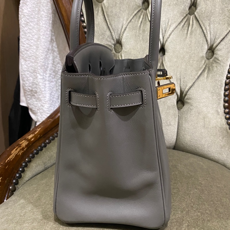 HERMES birkin 25 積雨雲灰 OL 金釦 B刻 2023年抱出-2