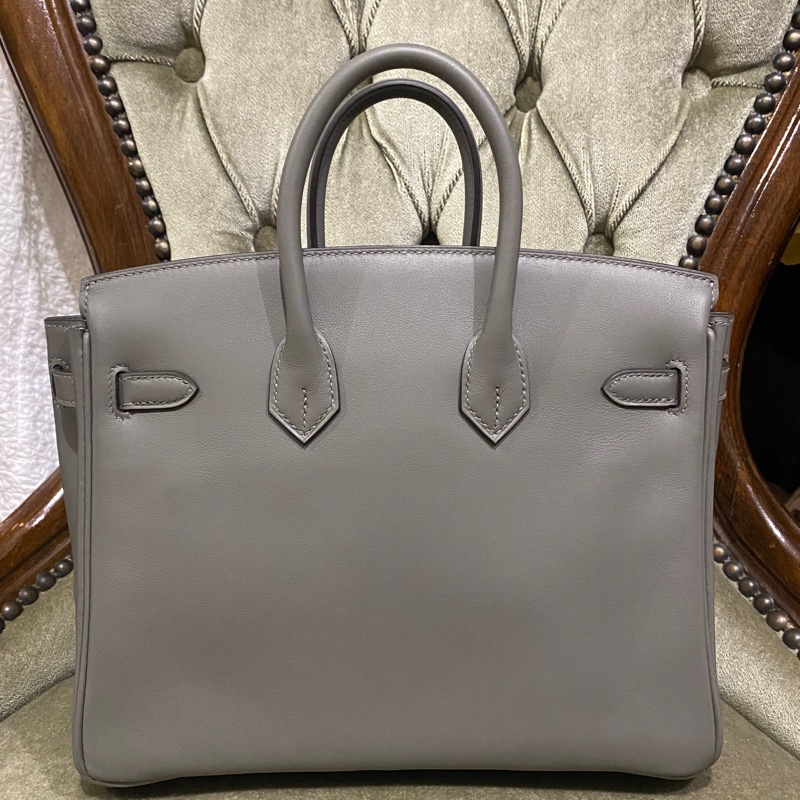 HERMES birkin 25 積雨雲灰 OL 金釦 B刻 2023年抱出-6