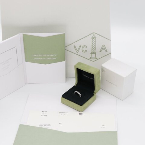 名人商品公益售賣（PopChill X 羽葤）【大全套♥️台灣購證】Van Cleef & Arpels 梵克雅寶 Fleurette 1.36 克拉 鉑金 戒指 婚戒 ｜專櫃 600,000