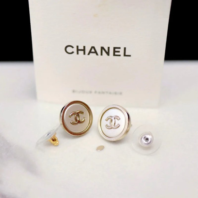 Chanel CC Logo 耳環-16