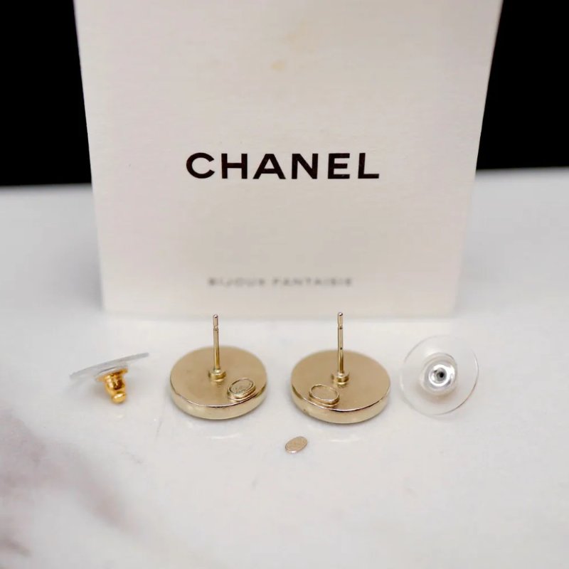 Chanel CC Logo 耳環-17