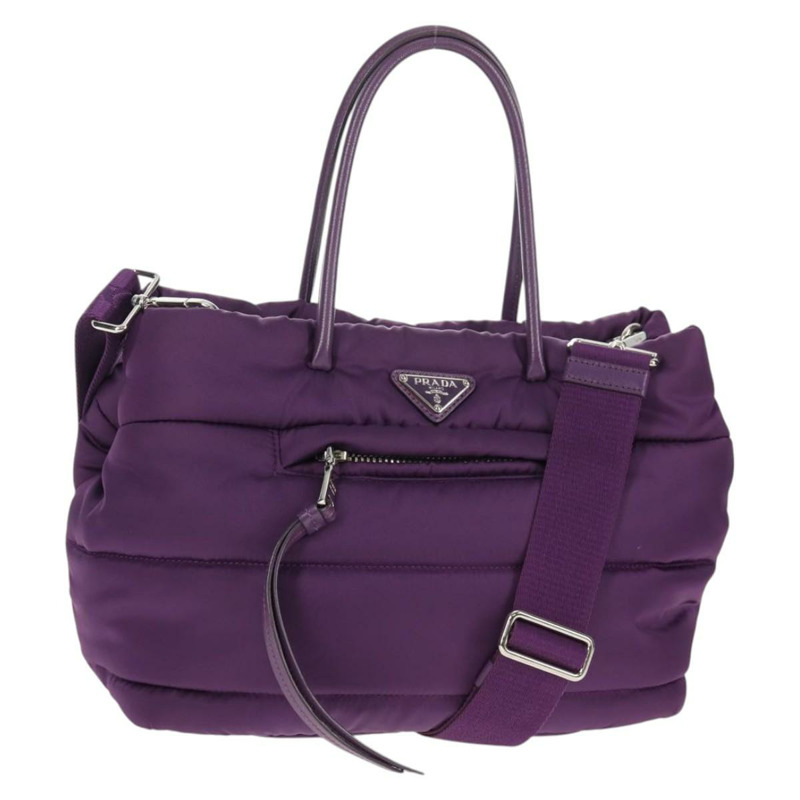 【日本直送】PRADA 手提包 尼龍 2way 紫金 正品 138073M-0