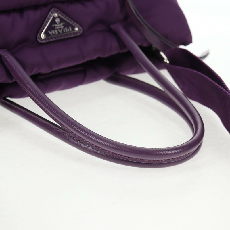 【日本直送】PRADA 手提包 尼龍 2way 紫金 正品 138073M-6