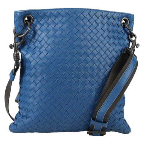 BOTTEGA VENETA INTRECCIATO 單肩包皮革藍正品 142212V