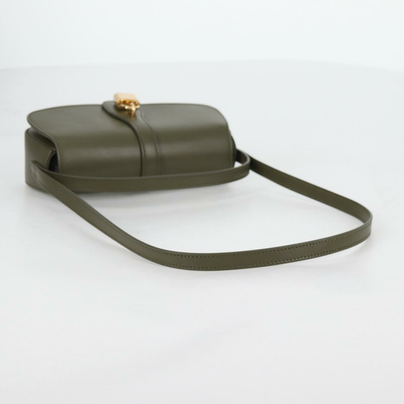 【日本直送】CELINE 肩背包 皮革 卡其色 金色 正品 138086M-8