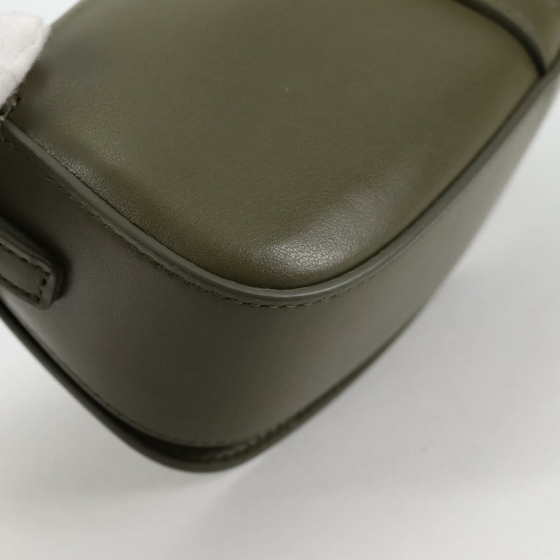 【日本直送】CELINE 肩背包 皮革 卡其色 金色 正品 138086M-15
