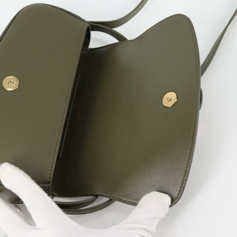 【日本直送】CELINE 肩背包 皮革 卡其色 金色 正品 138086M-18