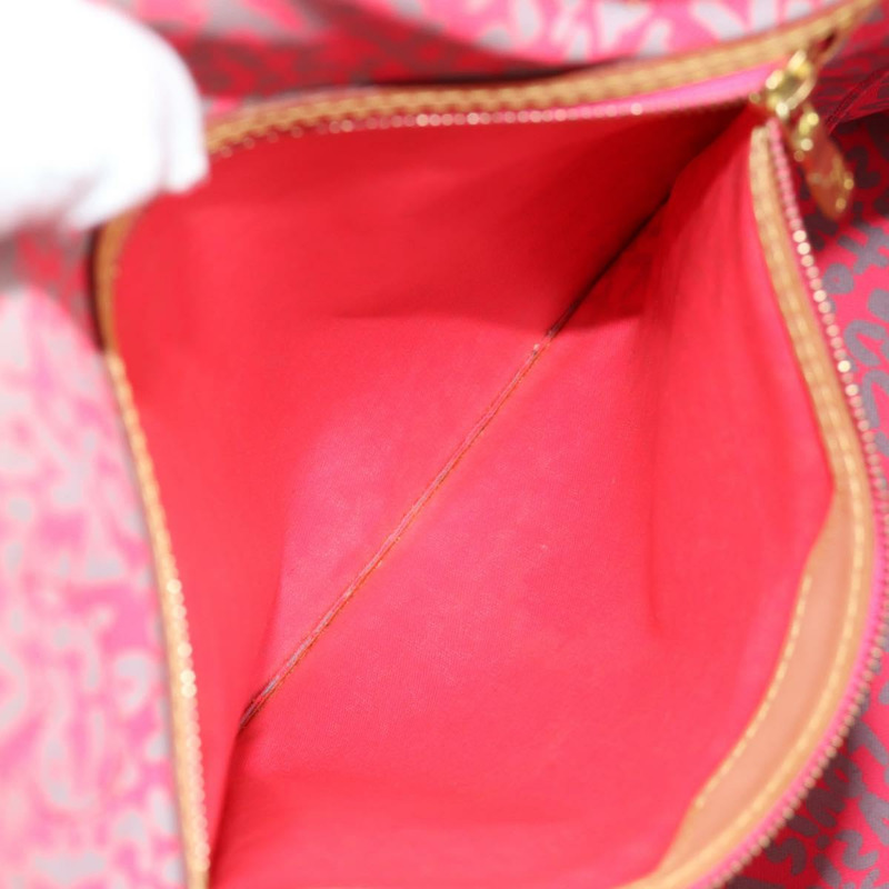 【日本直送】路易威登 Monogram Graffiti Neverfull GM 包紫紅色 M93701 LV 授權 136298V-20