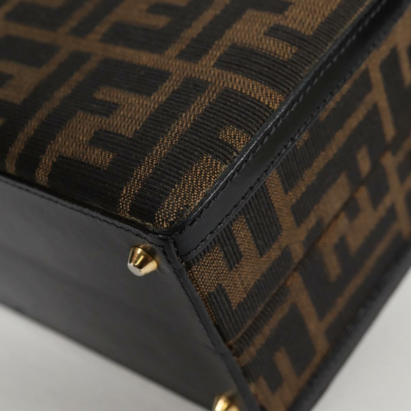 【日本直送】FENDI Zucca 帆布手提包 2 款可選 黑色 棕色 正品 135274V-15