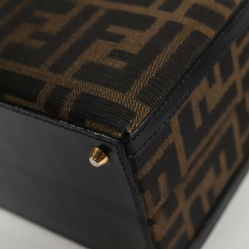 【日本直送】FENDI Zucca 帆布手提包 2 款可選 黑色 棕色 正品 135274V-17