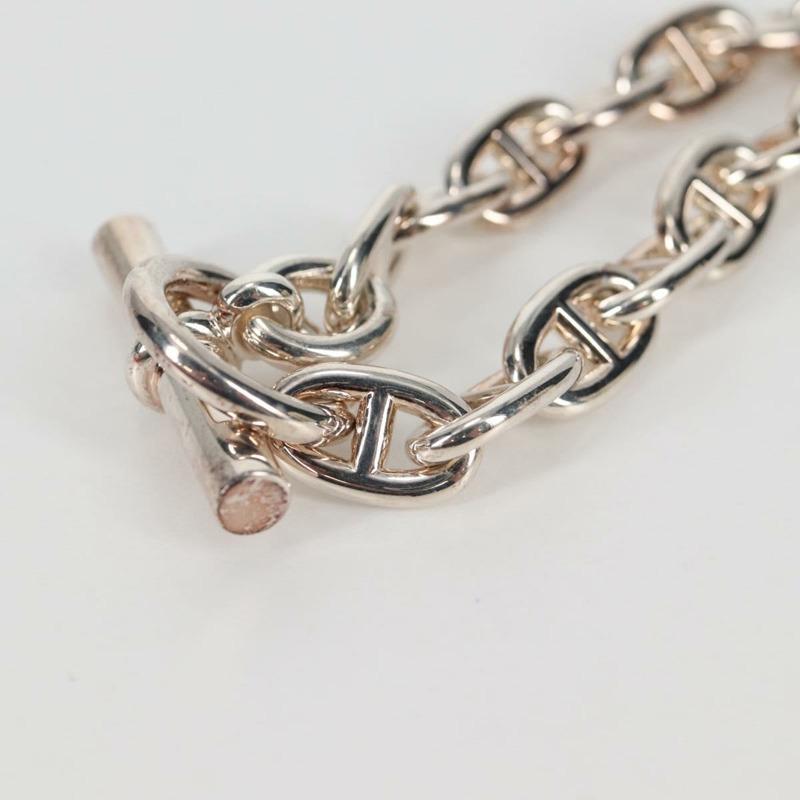 【日本直送】HERMES Chaine d'Ancre MM 手鍊 Ag925 14 鏈節銀正品 134934M-6