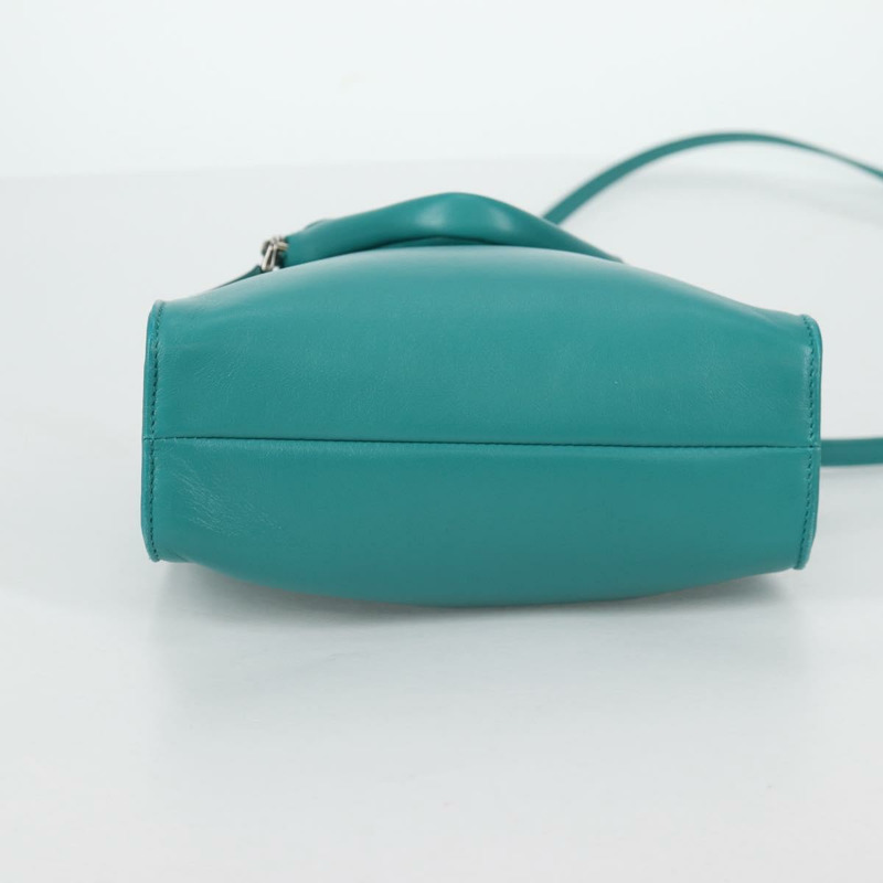【日本直送】PRADA 手提包 皮革 2 款可選 綠色 銀色 正品 135405M-4