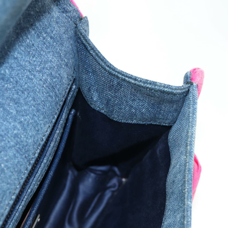 【日本直送】Miu Miu 單肩包 牛仔藍 銀色 正品 142288V-23