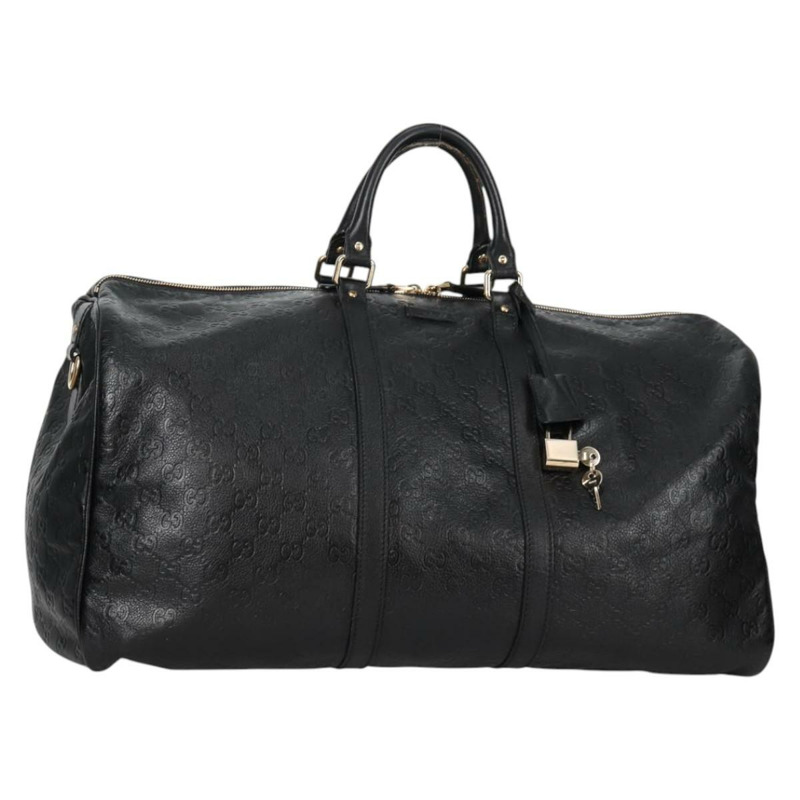 【日本直送】GUCCI GG 帆布 Guccissima 波士頓包 皮革 黑金色 206500 正品 141974V-0