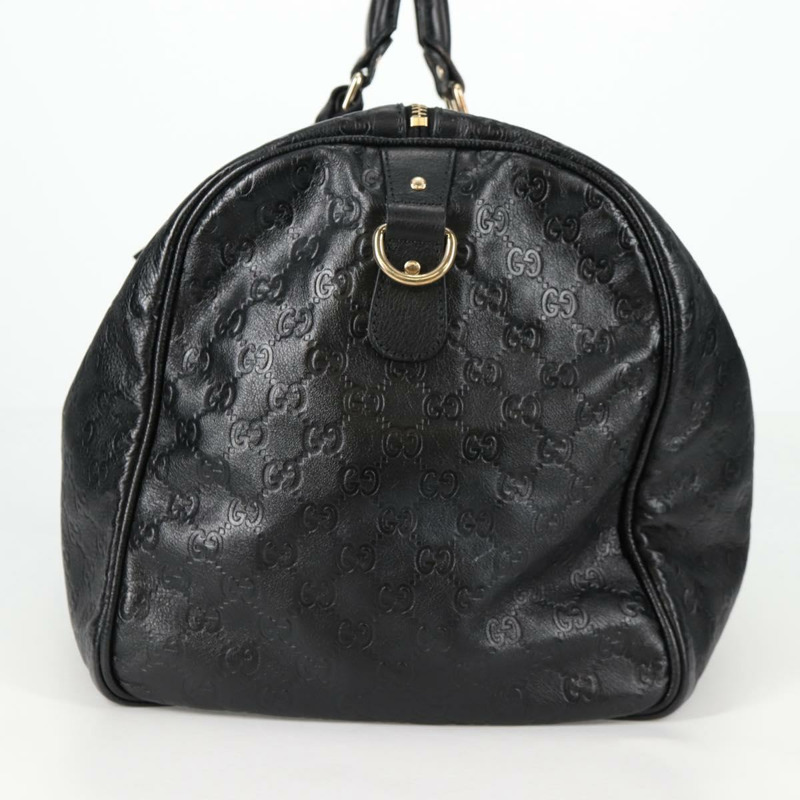【日本直送】GUCCI GG 帆布 Guccissima 波士頓包 皮革 黑金色 206500 正品 141974V-2