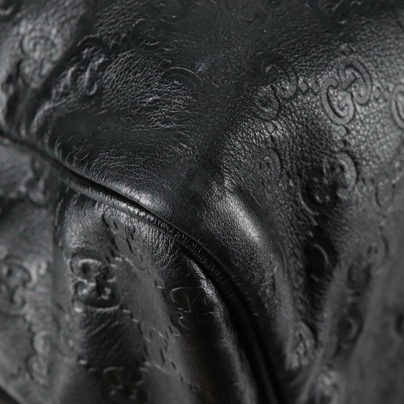 【日本直送】GUCCI GG 帆布 Guccissima 波士頓包 皮革 黑金色 206500 正品 141974V-15