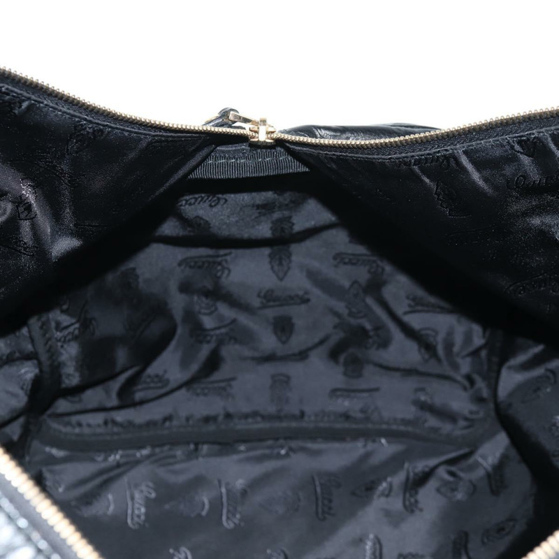 【日本直送】GUCCI GG 帆布 Guccissima 波士頓包 皮革 黑金色 206500 正品 141974V-20