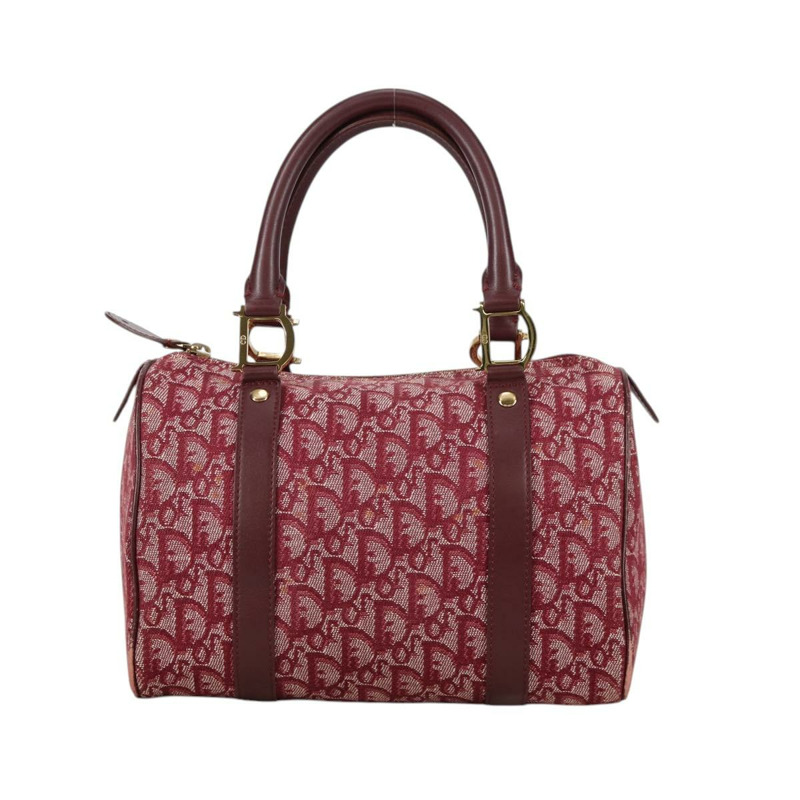 【日本直送】Christian Dior Trotter 帆布波士頓包 紅金 正品 142678V-11