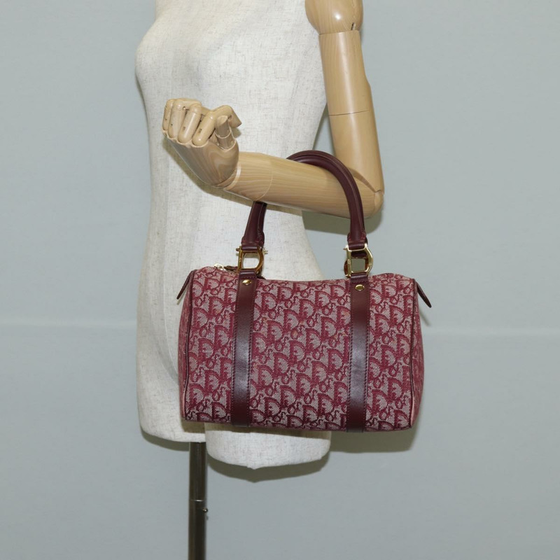 【日本直送】Christian Dior Trotter 帆布波士頓包 紅金 正品 142678V-25