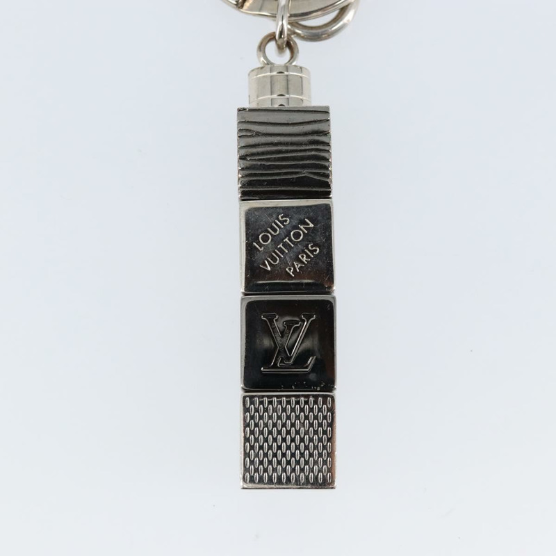 【日本直送】LOUIS VUITTON Porte Cles Cube Charm 金屬銀色 M67142 LV Authentic 143174V-6