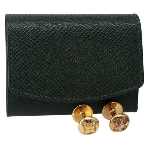 LOUIS VUITTON Buton de Manchette 袖口金屬金色 M30974 LV Auth 143173V