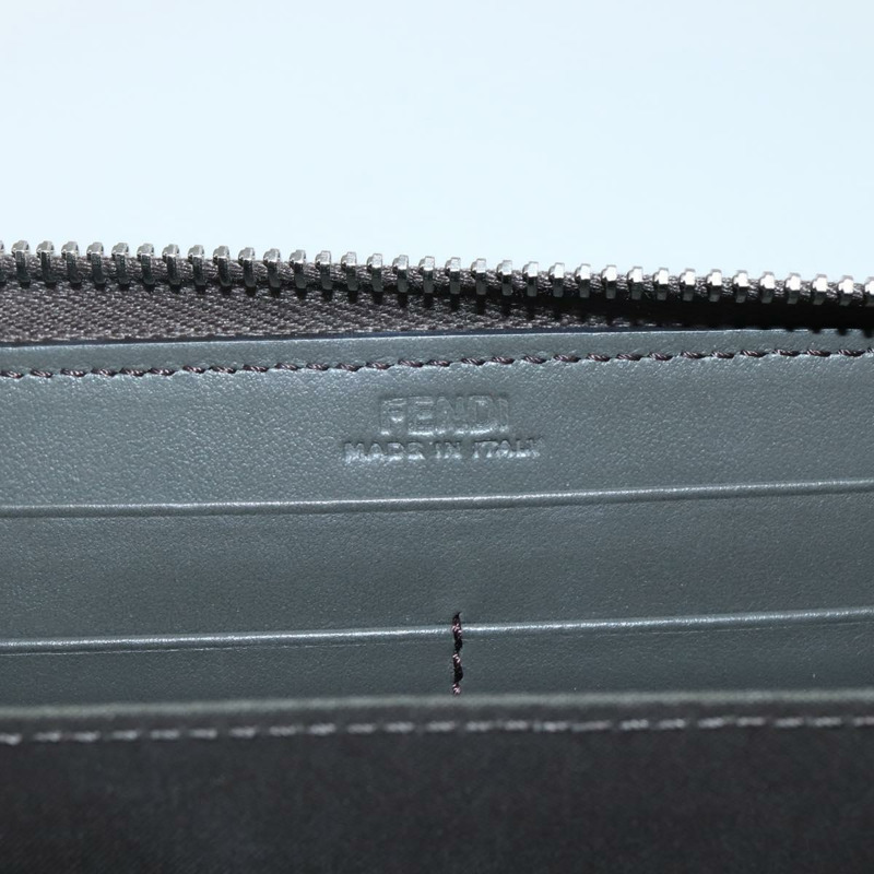 【日本直送】FENDI Hypnotize 長版皮夾 皮革 灰色 正品 142443M-17
