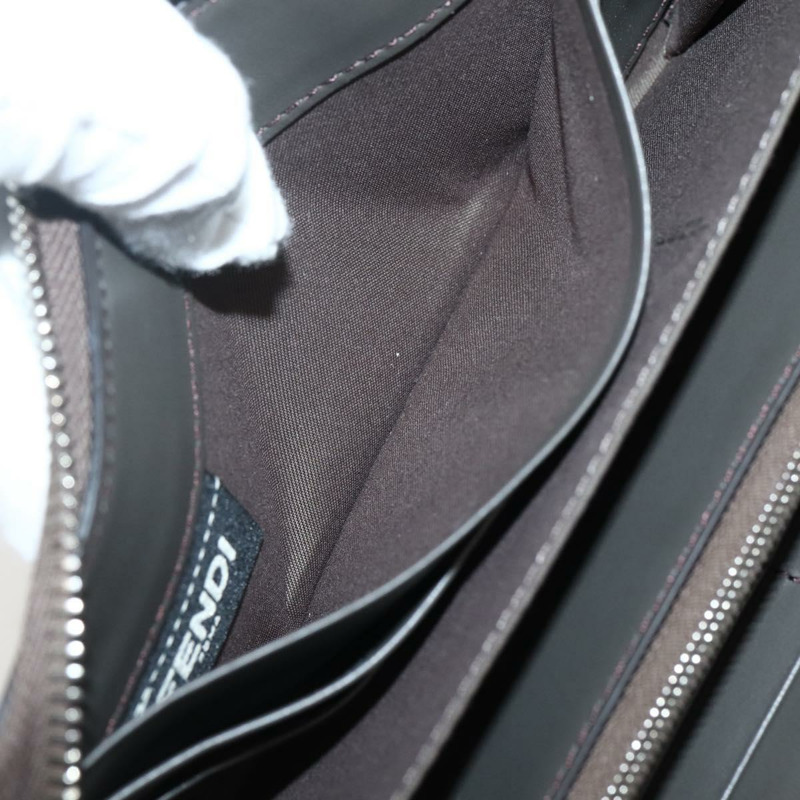 【日本直送】FENDI Hypnotize 長版皮夾 皮革 灰色 正品 142443M-18