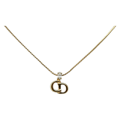 Christian Dior 項鍊 金屬 金 正品 143876V