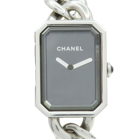 黑色錶盤 不鏽鋼 鍊帶 PREMIERE 腕錶【CHANEL 香奈兒】 H3250