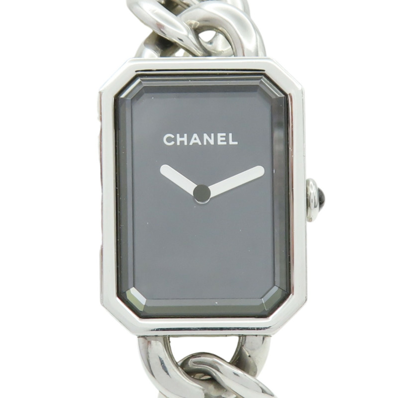 黑色錶盤 不鏽鋼 鍊帶 PREMIERE 腕錶【CHANEL 香奈兒】 H3250-0