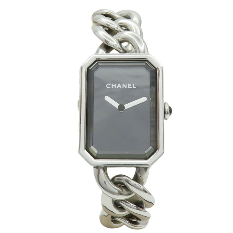黑色錶盤 不鏽鋼 鍊帶 PREMIERE 腕錶【CHANEL 香奈兒】 H3250-1